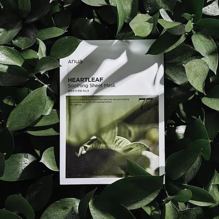 Anua - Heartleaf 77 Soothing Mask Sheet 25ml - Makeup Stash Pakistan