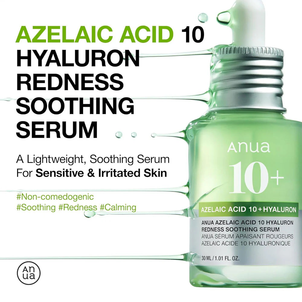 Anua Azelaic Acid  Hyaluron Soothing Serum-Makeup Stash pakistan