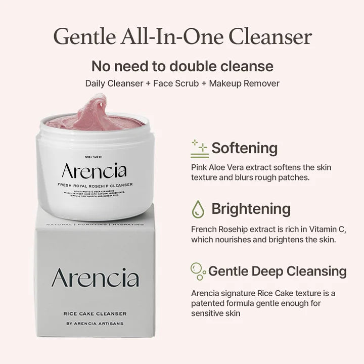 Arencia - Fresh Royal Rosehip Cleanser 120g - Makeup Stash Pakistan
