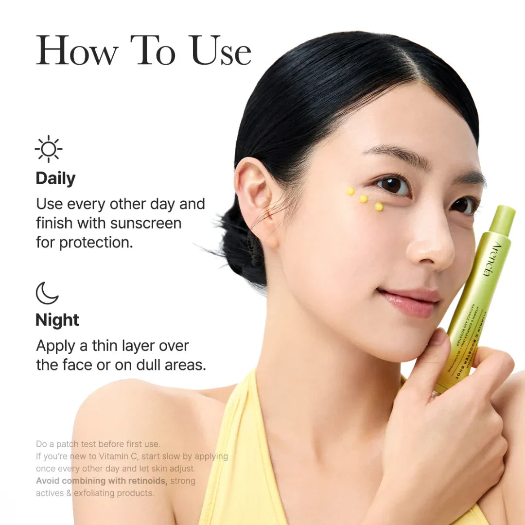 vitamin c serum, arencia serum, brightening serum, korean skincare, glow serum, dark spot serum, vitamin c booster shot, facial serum, skincare for glowing skin, uneven skin tone serum, antioxidant serum, hydrating serum, korean beauty products, skincare serum 30ml, radiant skin serum, acne marks treatment, skincare essentials, daily face serum, lightweight vitamin c serum, brightening skincare - Makeupstashpk