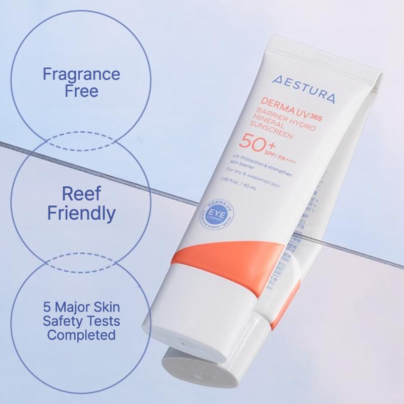 Aestura - Derma UV365 Barrier Hydro Mineral Sunscreen 20ml - Makeup Stash Pakistan