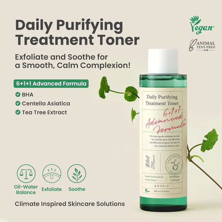 Axis Y Daily Purifying  Treatment Toner 200ml - Makeup Stash Pakistan
