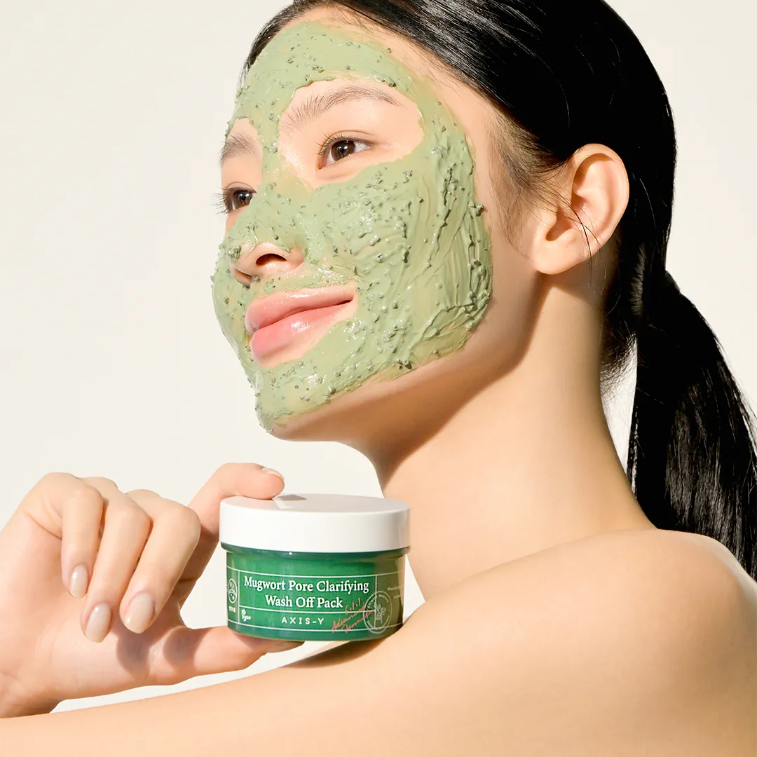 Axis Y - Mugwort Pore Clarifying Wash Off Pack 100ml - Makeup Stash Pakistan
