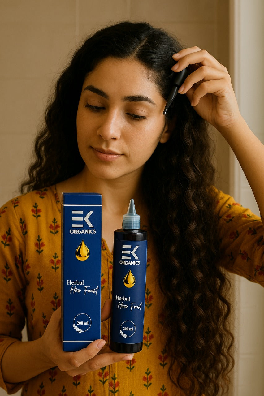 Ek Organics Herbal Hair Feast-200ml-Makeup Stash Pakistan