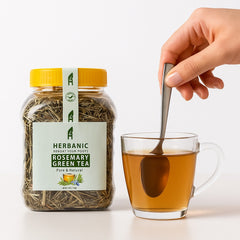 Herbenic Rosemary Green Tea 80g - Makeup Stash Pkistan