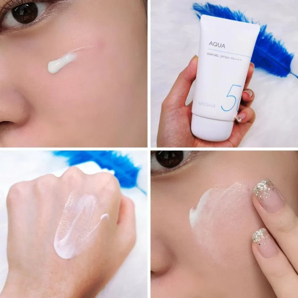 Missha All Around Safe Blocks Aqua Sun Gel SPF 50 PA+++ 50ml - Makeup Stash Pakistan