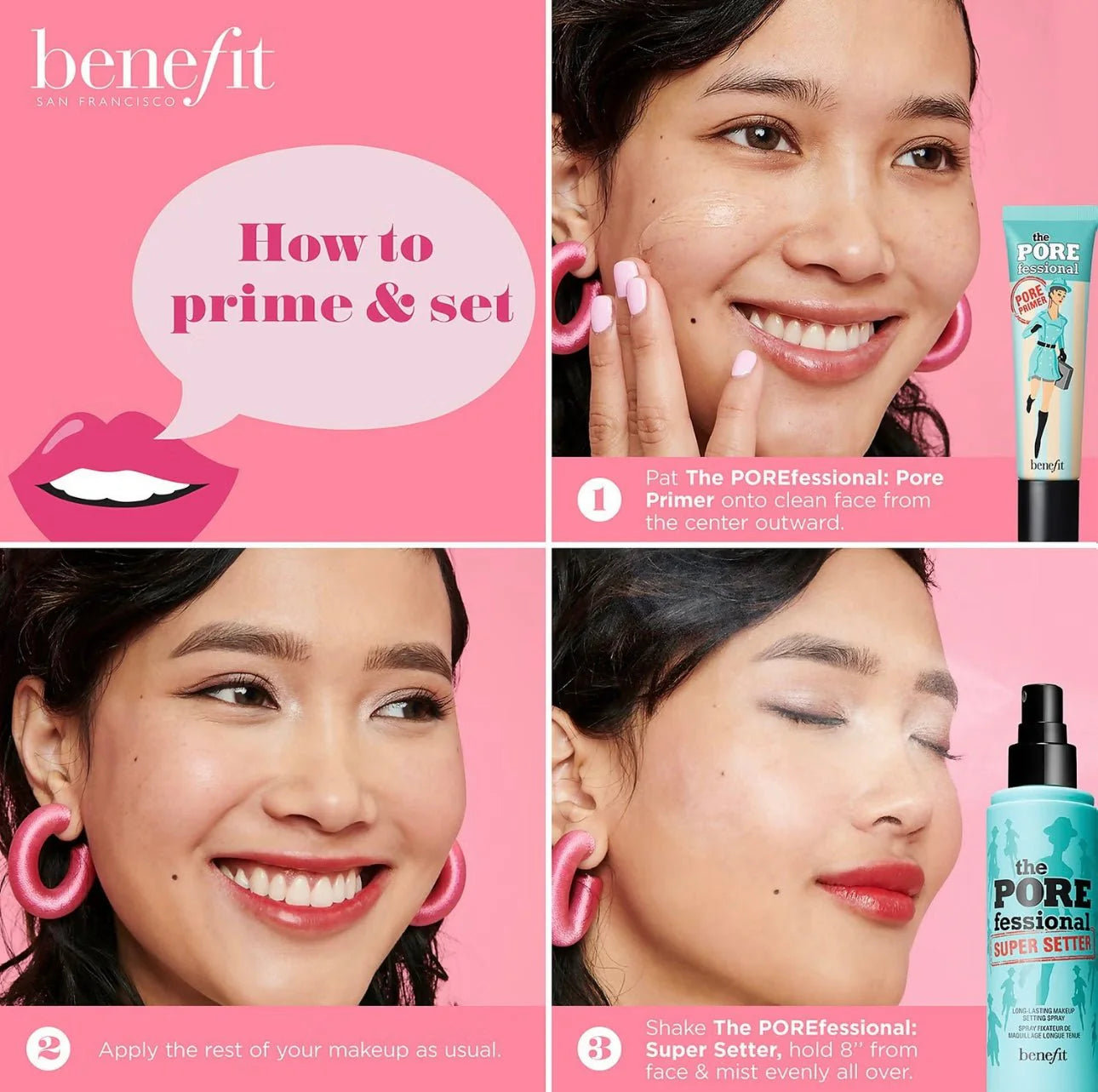 Benefit Pore Minimizer Squad Trio Set-Makeup Stash Pakistan