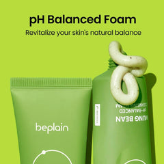 Beplain – Mung Bean Greenful pH balanced Cleansing Foam 80ml - Makeup Stash Pakistan