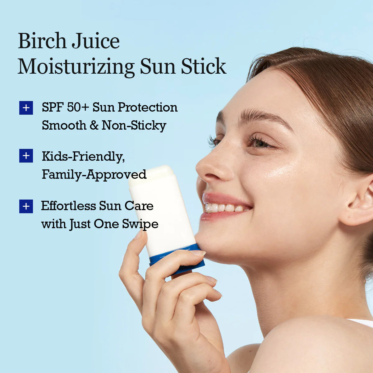 Birch Juice sunscreen stick, Korean sun stick SPF50, invisible sunscreen stick, hydrating sun stick, K-beauty sunscreen, portable sunscreen stick, no white cast SPF, sunscreen for reapplication, Round Lab Birch SPF stick - Makeup Stash Pakistan