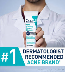 CeraVe  Acne Foaming Cream Cleanser 10ml - Makup Stash Pakistan
