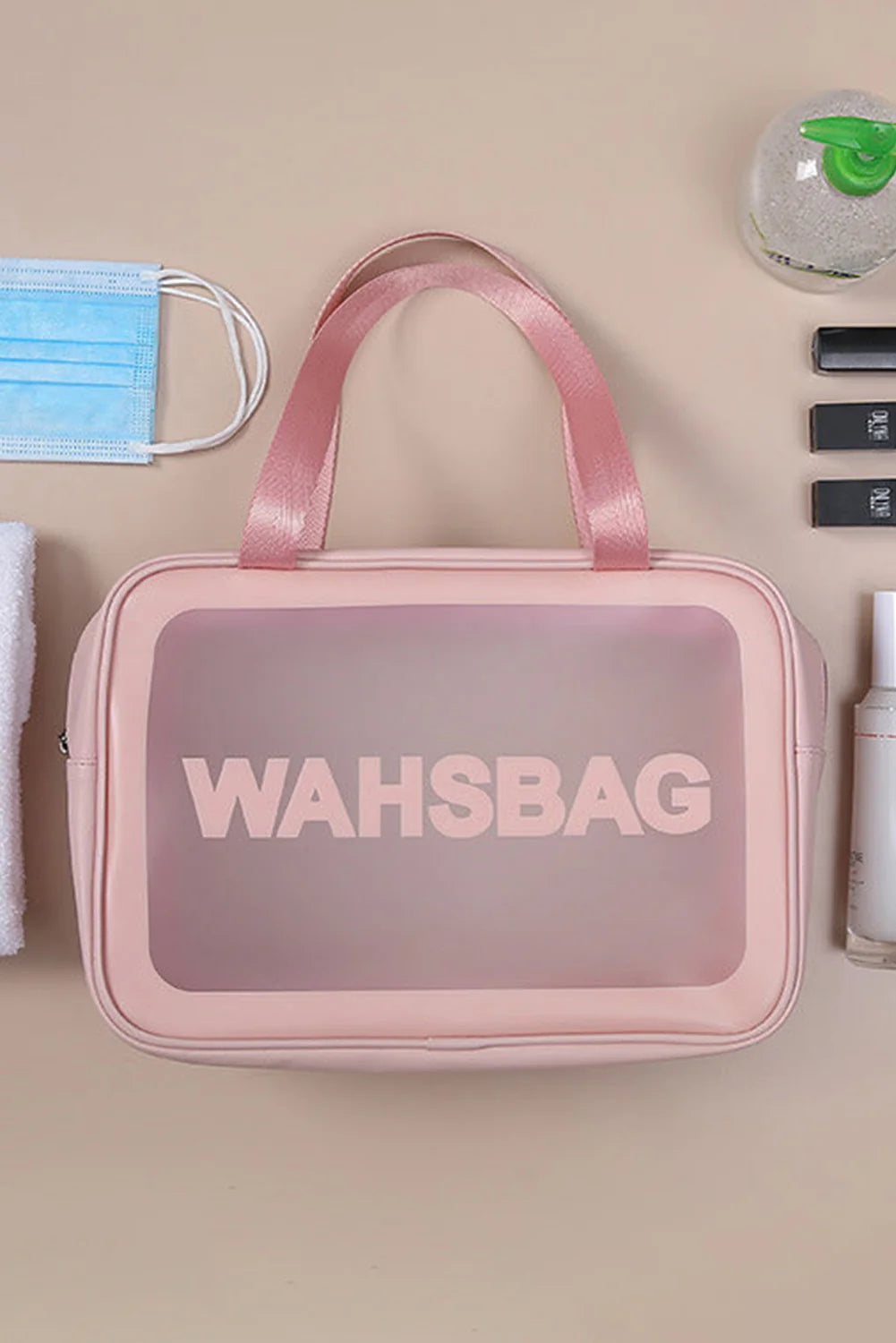 Wash Bag Transparent Waterproof PVC Travel Cosmetic,Makeup Organizer & Toiletry Pouch - Makeup stash Pakistan