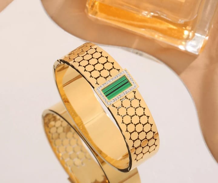 Bracelets , Handcuff, Stainless steel, Makeup Stash Pakistan