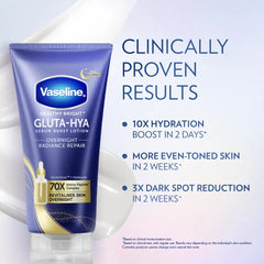 Vaseline,Gluta-Hya,Overnight Lotion,Skin Brightening,Hydrating Lotion,Glutathione Lotion,Makeupstashpk