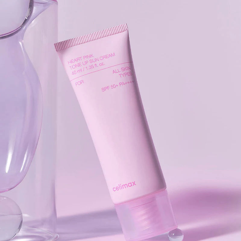 Celimax - Heart Pink Tone Up Sun Cream 40ml-Makeup Stash Pakistan