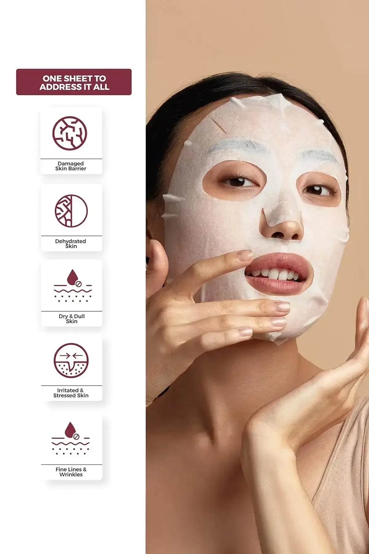 madeca derma mask ii, centellian mask, korean sheet mask, centella asiatica mask, hydrating face mask, soothing sheet mask, skin barrier repair mask, madeca mask, korean skincare, sensitive skin mask, moisturizing face mask - Makeupstashpk