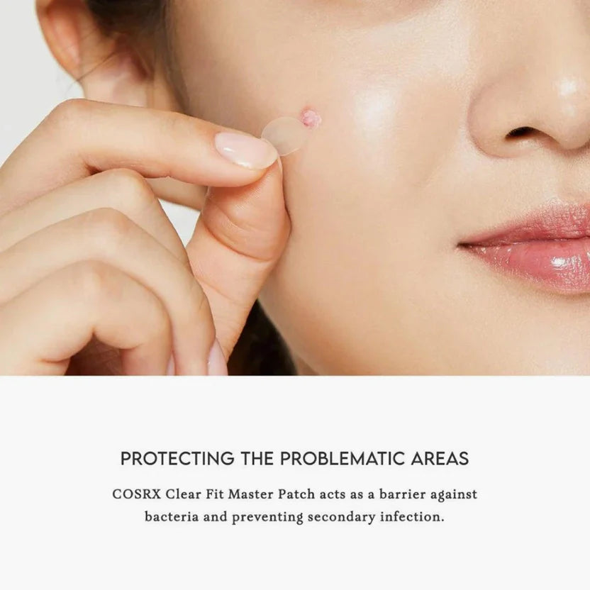 cosrx acne patch, invisible acne patch, hydrocolloid patch cosrx, korean pimple patch, acne spot patch, blemish patch, pimple sticker, k beauty acne treatment, fast acne solution - Makeup Stash Pakistan