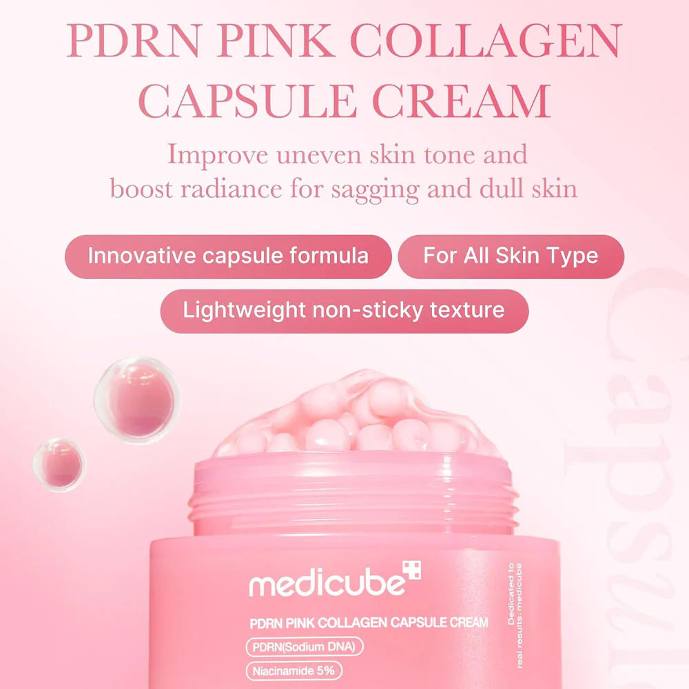 Collagen Capsule Cream, PDRN Cream, Korean Face Cream, Anti Aging Cream, Hydrating Moisturizer, Firming Skin Cream,Skin Repair Cream, Glow Skin Cream -Makeup Stash Pakistan