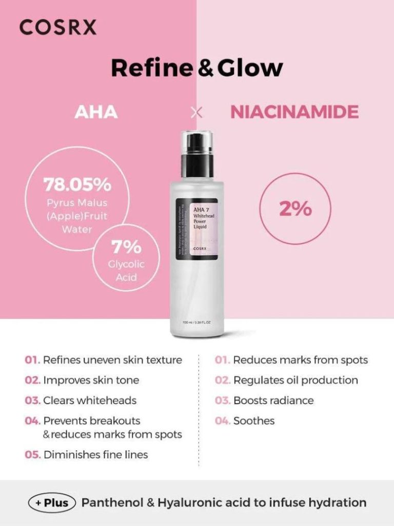 COSRX AHA 7 Whitehead Power Liquid 100 ML - Makeup Stash Pakistan