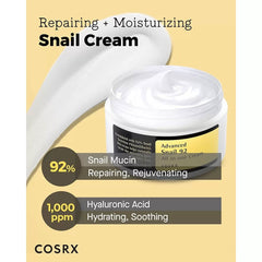 COSRX Advanced Snail 92 All In One Cream 100ml – Repairing & Hydrating Snail Mucin Moisturizer