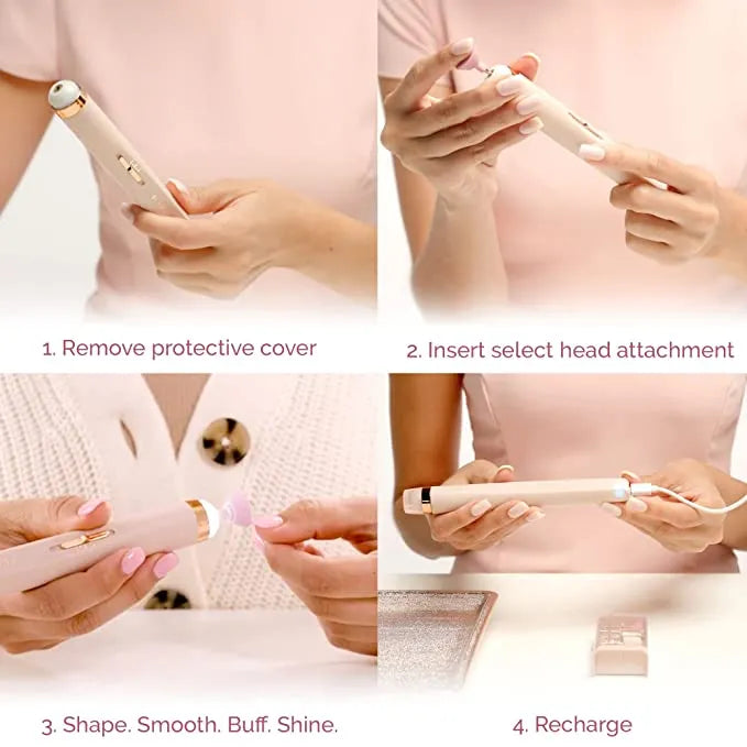 Finish Touch Flawless, Finish Touch Salon Nails Machine, Electric Nail File, Nail Machine, Nail Drill, Nail Buffer, Nail Polisher, Manicure Kit, Pedicure Kit, Professional Nail Care, Acrylic Nail File, Gel Nail File, Nail Grooming Tool, Home Nail Kit - Makeupstashpk