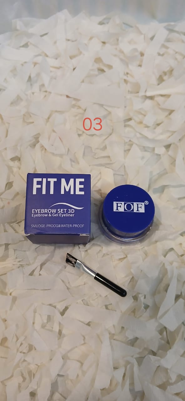 Fit Me Eyebrow Set 3D Eyebrow & Gel Eyeliner Blue - Makeup Stash Pakistan