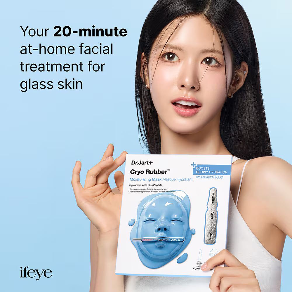 Cryo Rubber hydrating mask, Korean moisture mask, deep hydration face mask, dry skin mask Korea, rubber face mask hydrating, plumping sheet mask, skincare hydration mask, Korean skincare mask - Makeup Stash Pakistan
