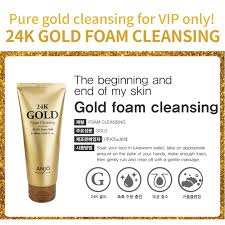 Anjo 24k Gold Foam Cleansing 180ml Makeup Stash Pakistan