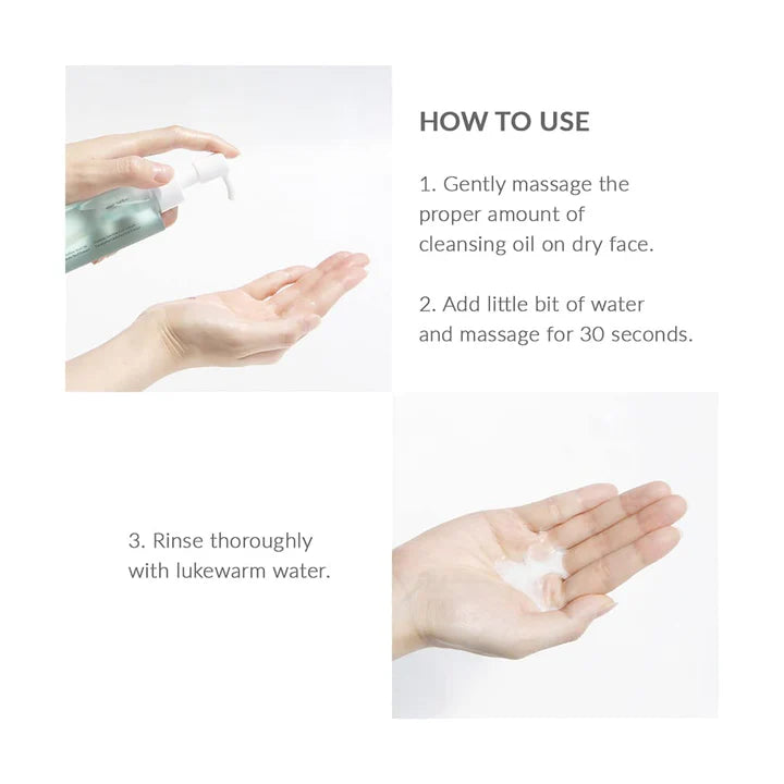 cleansing oil, vegan cleansing oil, makeup remover oil, pore cleansing oil, Korean skincare cleanser, double cleansing oil, gentle face cleanser, hydrating cleansing oil, non comedogenic cleanser - Makeup Stash Pakistan