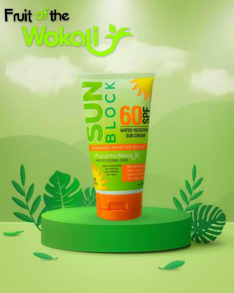 Fruit Of The Wokali,Sun Cream,Sun Block,Water Resistant Sunscreen,Sun Protection,Makeupstashpk