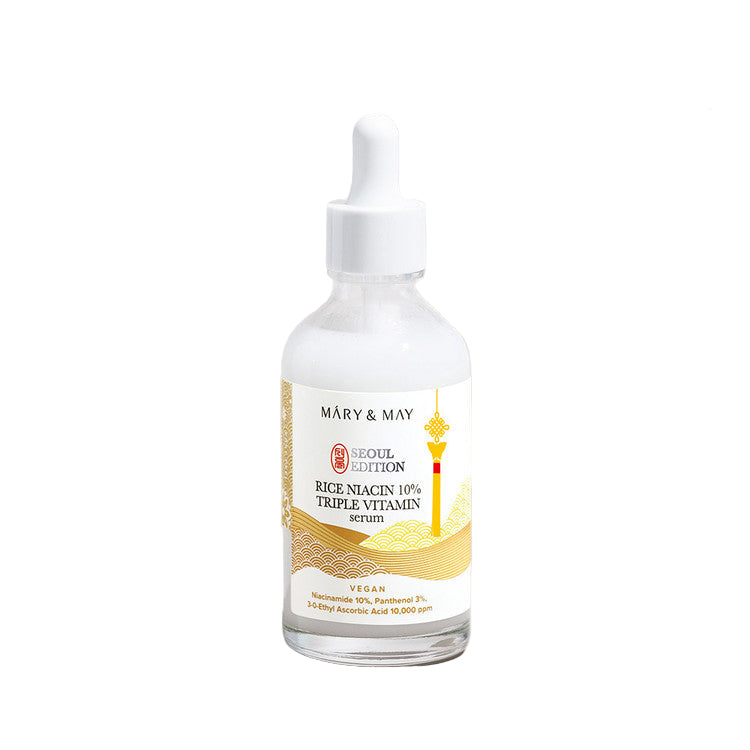 Mary & May - Rice niacin 10% Triple Vitamin Serum 80ml - Makeup Stash Pakistan