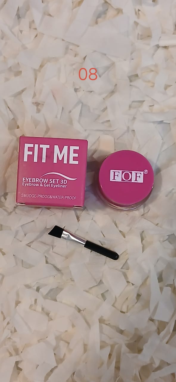 Fit Me Eyebrow Set 3D Eyebrow & Gel Eyeliner Pink - Makeup Stash Pakistan