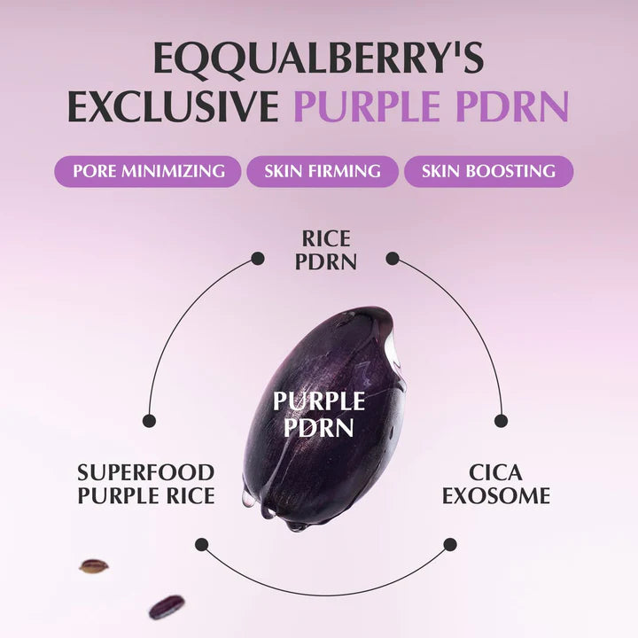 Eqqualberry PDRN serum, pore minimizing serum, pore tightening serum, skin repair serum, Korean skincare serum, oily skin serum, texture refining serum, enlarged pores treatment,Makeupstashpk