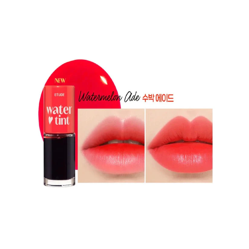 etude house water tint, watermelon ade lip tint, korean lip tint, long lasting lip stain, k beauty lip tint, natural lip tint, gradient lips korea, lightweight lip tint, fruity lip tint, etude house tint - Makeup Stash Pakistan