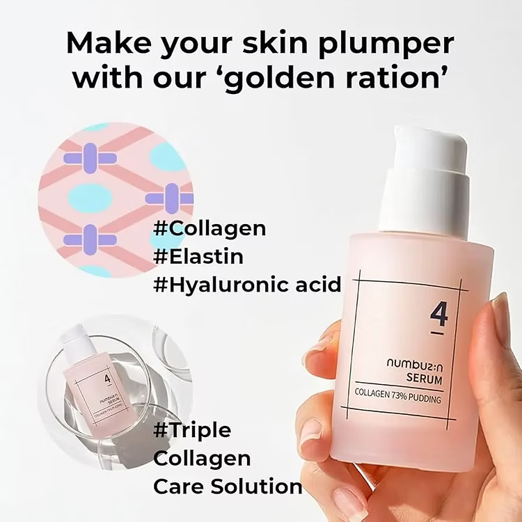 Numbuzin – No.4 Collagen 73% Pudding Serum 50ml - Makeup Stash Pakistan