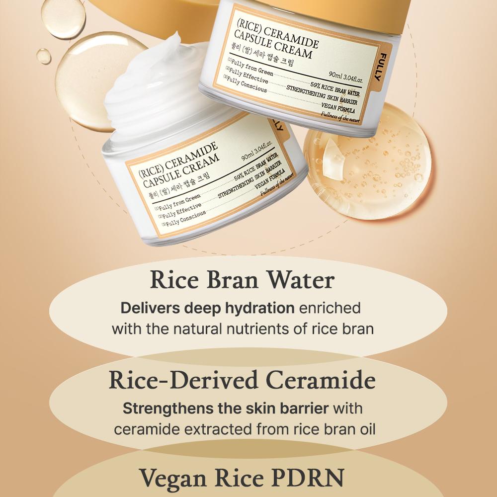 Fully - Rice Ceramide Capsule Cream 90ml - Makeup Stash Pakistan
