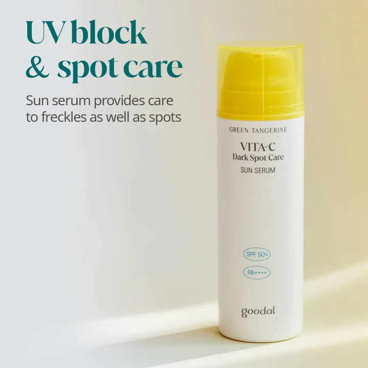 Goodal Green Tangerine Vita C Dark Spot Care Sun Serum 50 ML - Makeup Stash Pakistan