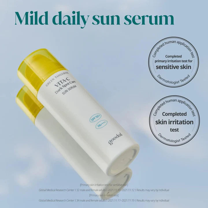 Goodal Green Tangerine Vita C Dark Spot Care Sun Serum 50 ML - Makeup Stash Pakistan
