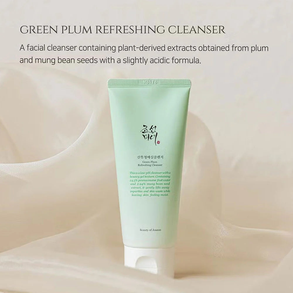 Green Plum Cleanser, Low pH Face Wash, Gentle Cleanser, Korean Skincare Cleanser, Hydrating Face Wash, Sensitive Skin Cleanser, Daily Face Wash, Clear Skin Cleanser- Makeup Stash Pakistan