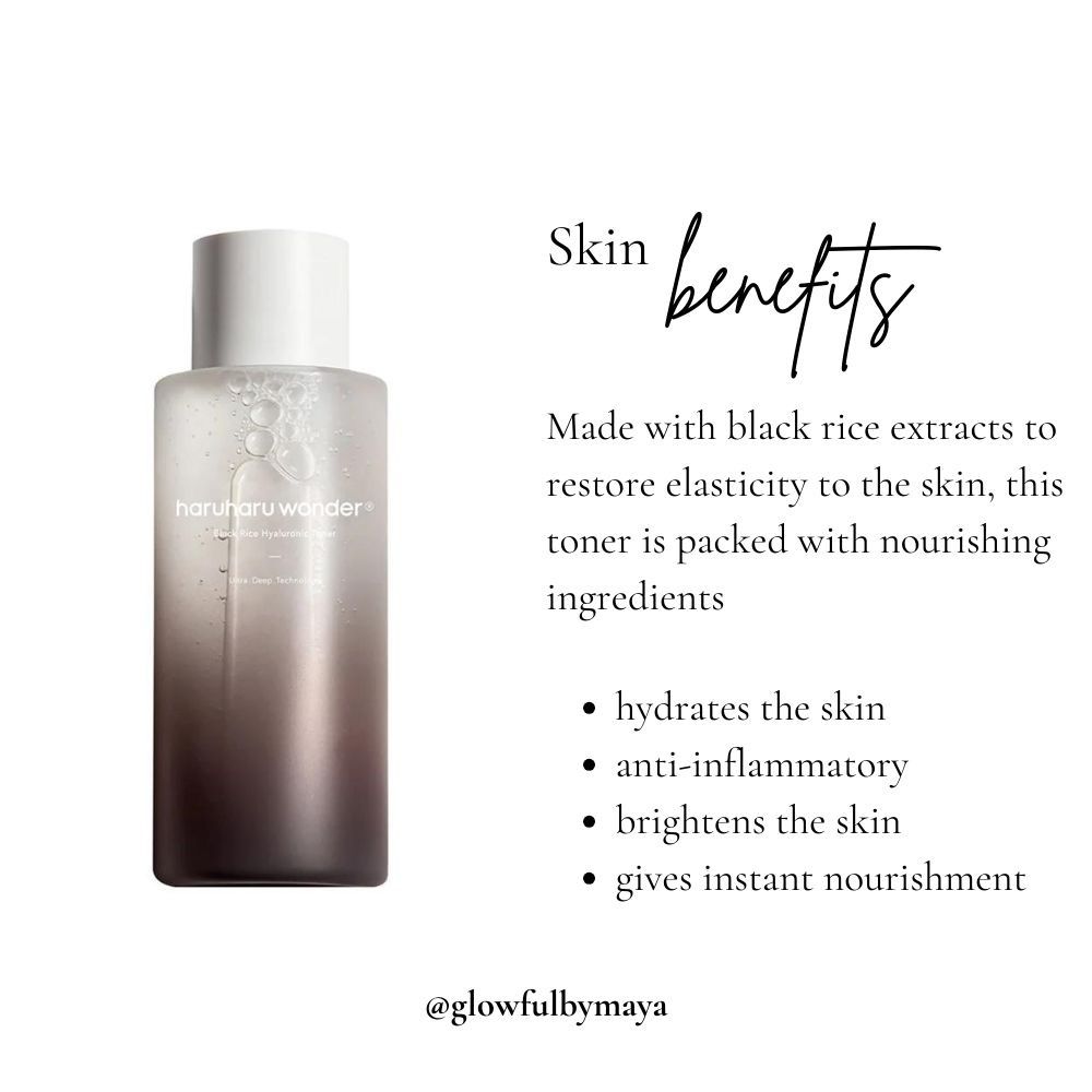 Haruharu Wonder Black Rice Hyaluronic Toner Fragrance Free 150 ML - Makeup Stash Pakistan