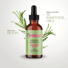 Mielle,Hair Oil,Strong Hairs,Rosemary Oil,Natural Essential Oils,Strengthening Oil,Makeupstashpk