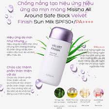 Missha - All Around Safe Block Velvet Finish Sun Milk SPF50+ PA+++ 70ml - Makeup Stash Pakistan