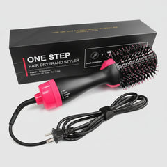 One Step Hot Air Brush, Hair Dryer Brush, Hot Air Brush Dryer, Hair Straightener Brush, Volumizing Hair Styler, Blow Dryer Brush, Hair Styling Tool, Frizz Control Hair Brush, Salon Hair Styler, Hair Dryer and Straightener, Hot Air Styler, Hair Volume Brush, Professional Hair Brush Dryer, Fast Hair Dryer Brush- Makeup Stash Pakistan