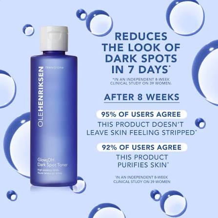 OLE HENRIKSEN, Transform Glow2OH, Glow2OH Dark Spot Toner, Glow2OH Toner, Dark Spot Toner, Brightening Toner, AHA Toner, Glycolic Acid Toner, Lactic Acid Toner, Exfoliating Toner, Alcohol-Free Toner, Travel Size Skincare, 8ml Toner, Face Toner, Uneven Skin Tone -  Makeupstashpk
