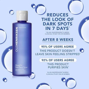 OLE HENRIKSEN, Transform Glow2OH, Glow2OH Dark Spot Toner, Glow2OH Toner, Dark Spot Toner, Brightening Toner, AHA Toner, Glycolic Acid Toner, Lactic Acid Toner, Exfoliating Toner, Alcohol-Free Toner, Travel Size Skincare, 8ml Toner, Face Toner, Uneven Skin Tone -  Makeupstashpk
