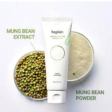 Beplain – Mung Bean Greenful pH balanced Cleansing Foam 80ml - Makeup Stash Pakistan