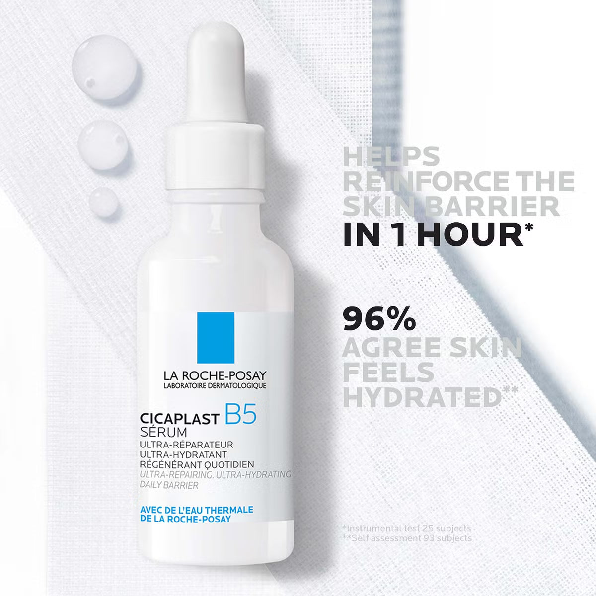 Cicaplast B5 serum, skin barrier repair serum, soothing face serum, hydrating serum for sensitive skin, panthenol serum, redness relief skincare, dermatologist skincare, French skincare, repair skin serum -Makeup Stash Pakistan