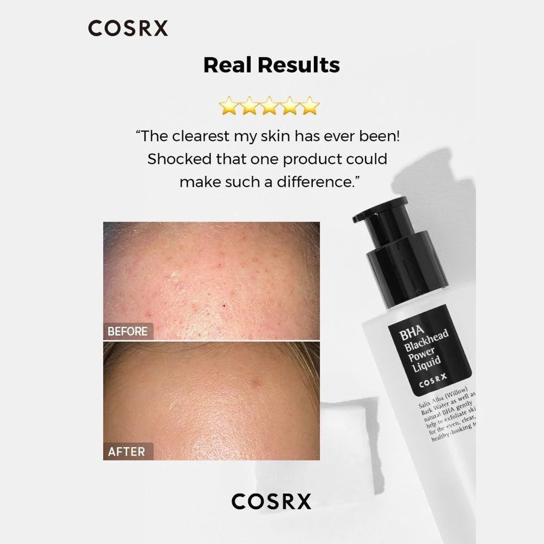 cosrx bha exfoliant, blackhead remover skincare, salicylic acid k beauty, korean exfoliating toner, acne treatment cosrx, pore minimizing skincare, bha liquid exfoliant, oily skin skincare, k beauty acne solution - Makeup Stash Pakistan