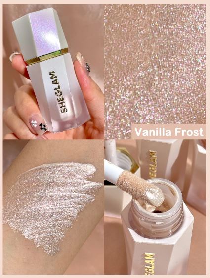 Glow Bloom highlighter ,liquid  , champagne shimmer , radiant face , cream liquid illuminator , long lasting , Makeupstashpk
