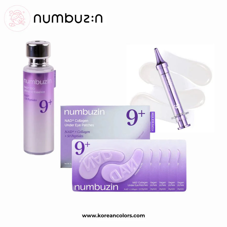 Numbuzin – No.9 NAD+ Collagen +50 Peptides Eye Patches 8g - Makeup Stash Pakistan
