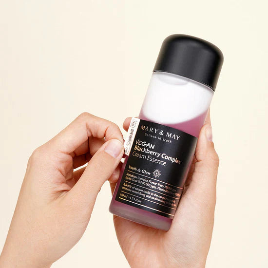 Mary & May - Vegan Blackberry Complex Cream Essence Youth & Glow 140ml - Makeup Stash Pakistan